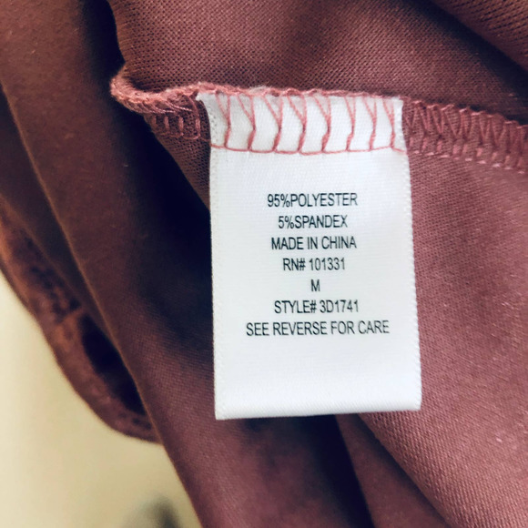 Charlotte Russe mini dress mauve purple-brown Size M deep v-cut - Picture 9 of 10